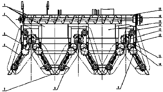 All-purpose compact type header of corn harvester