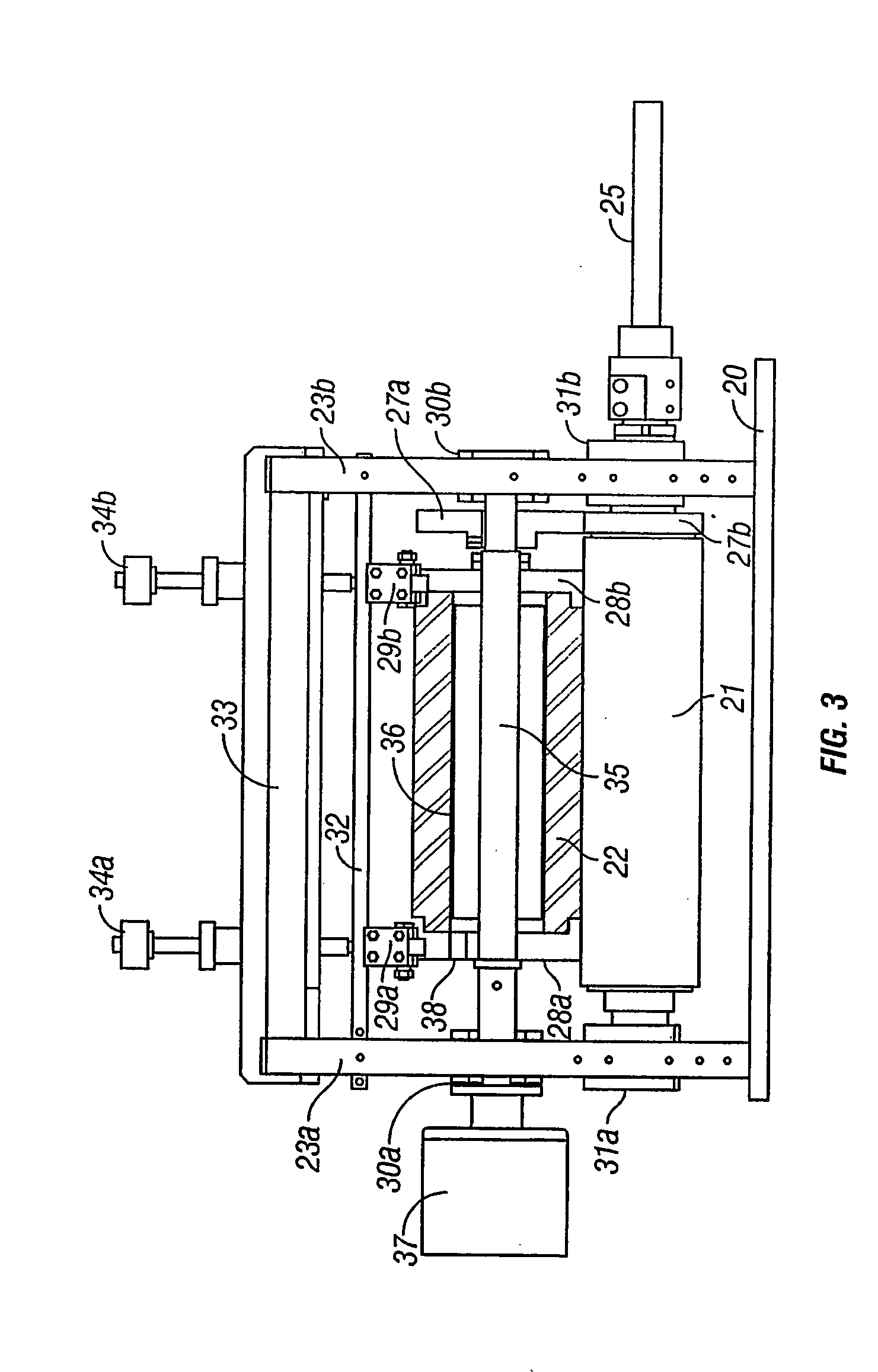 Apparatus for producing scored lines in a film