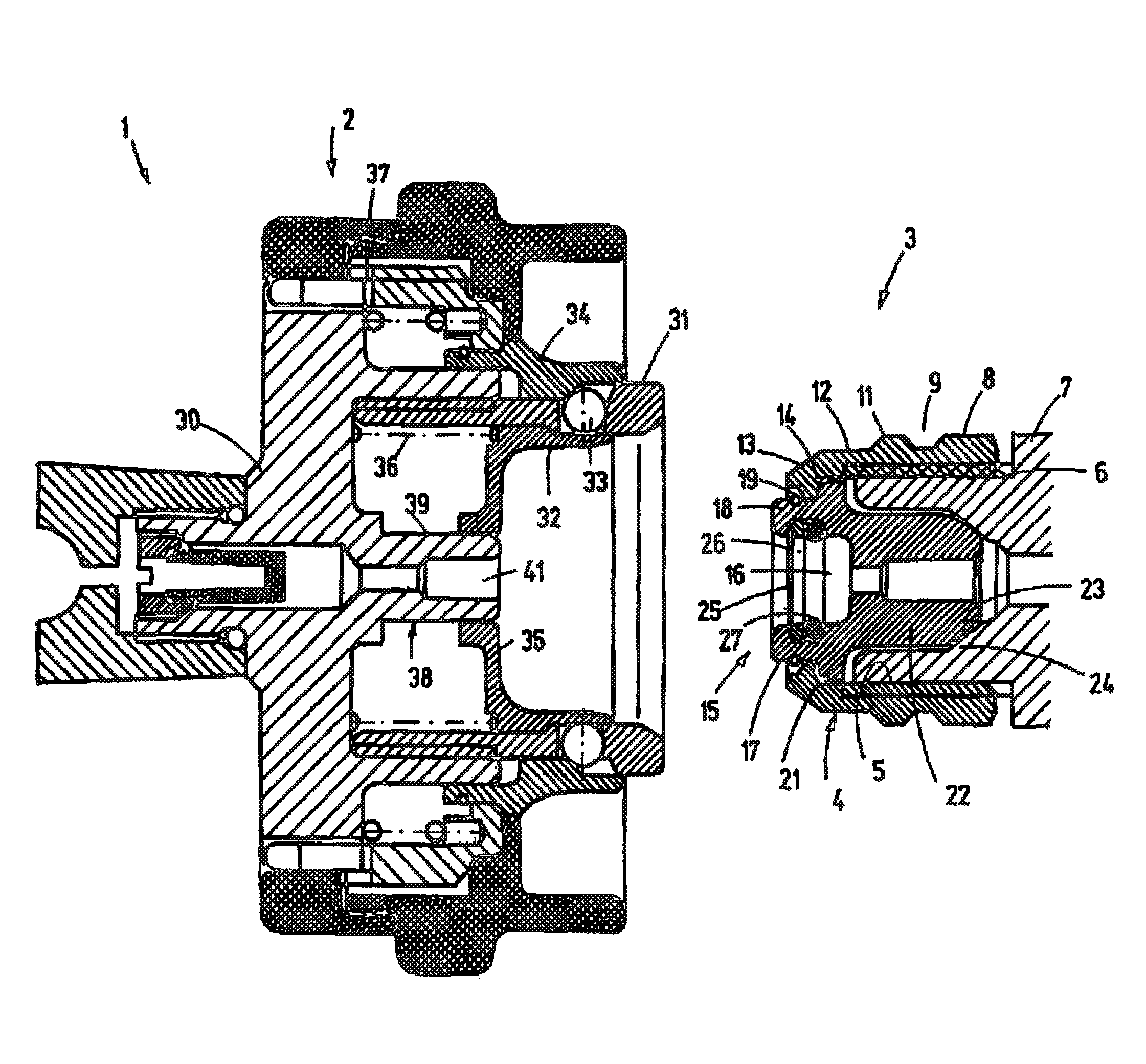 Short-body plug for fluid couplings