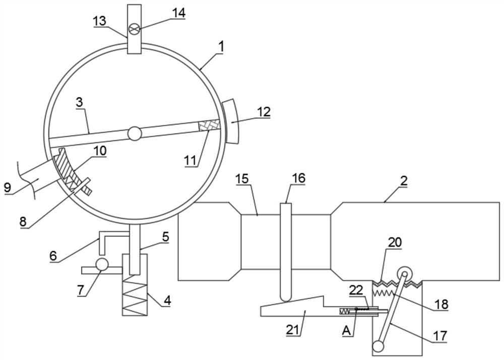 A chemical waste liquid anti-blocking treatment device