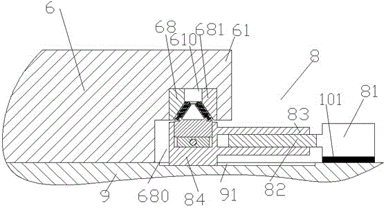 Floating workbench device with steady structure