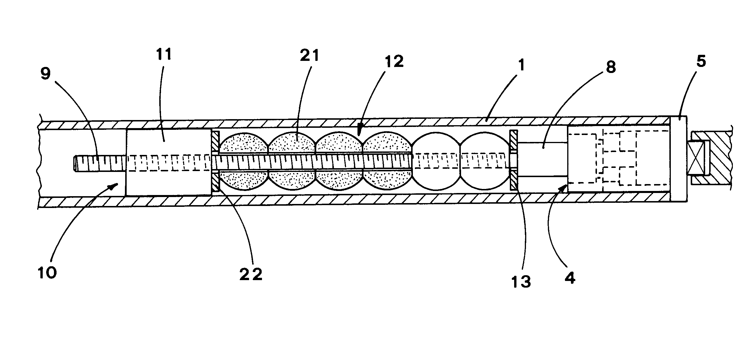 Friction device for roll-up curtains and the like