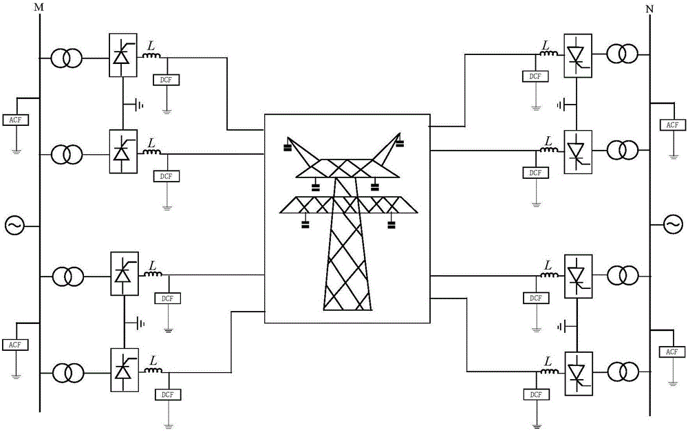 Novel double end fault location method for double DC circuits on same tower