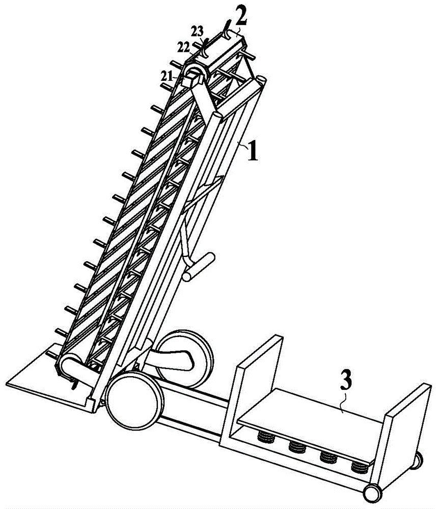 Small trolley type PVC (polyvinyl chloride) tube loading machine