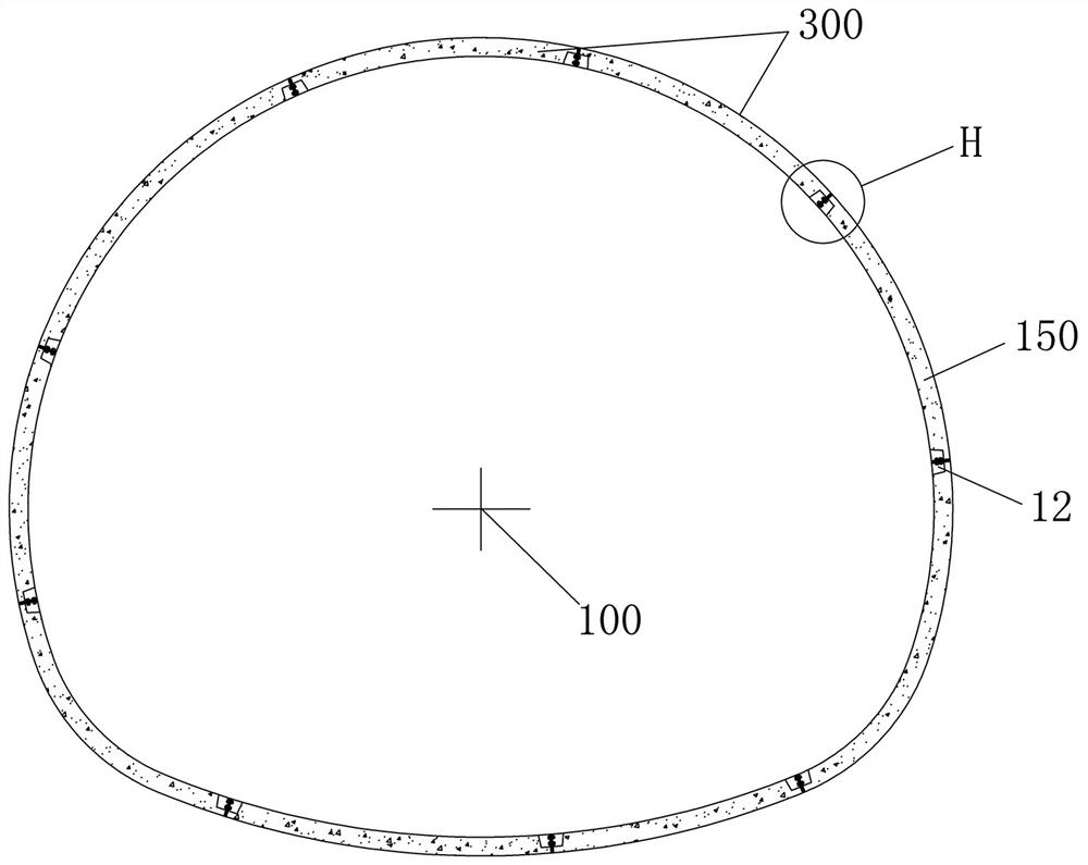 Duct piece whole ring structure and duct piece whole ring prefabricating method