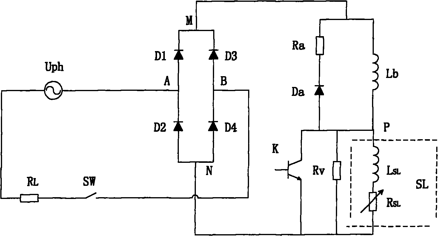 Mixed-type high-temperature superconducting short trouble current limiter