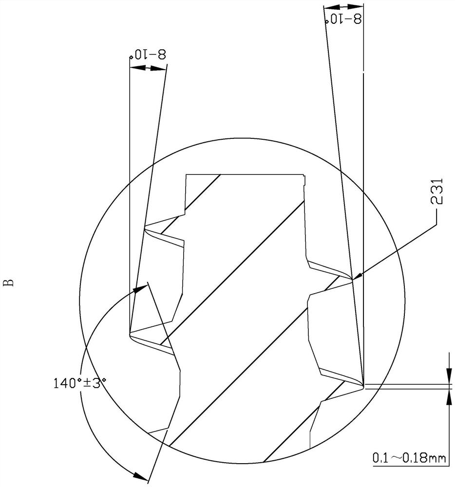 Self-tapping screw quickly installed on plastic part and machining device thereof