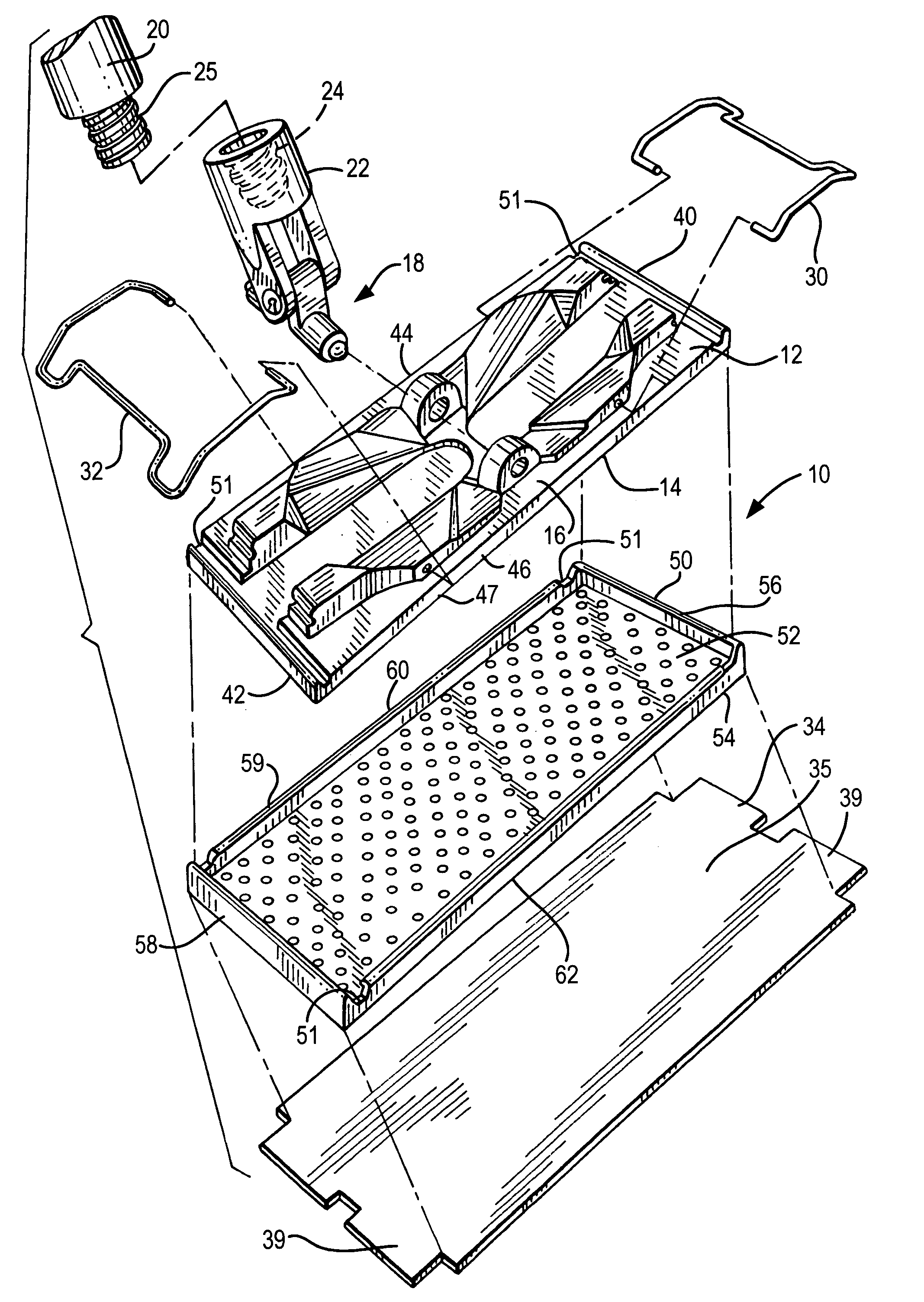Sanding apparatus with molded elastomeric pad