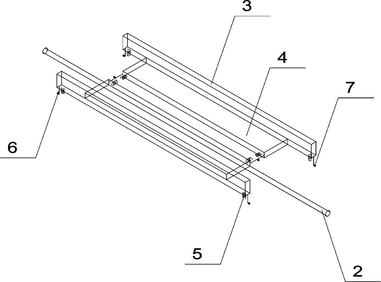 Self-adjusting scaffold pedal device based on environmental change and using method thereof