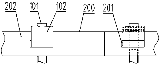 Mounting and clamping mechanism for dynamic bus stop rail