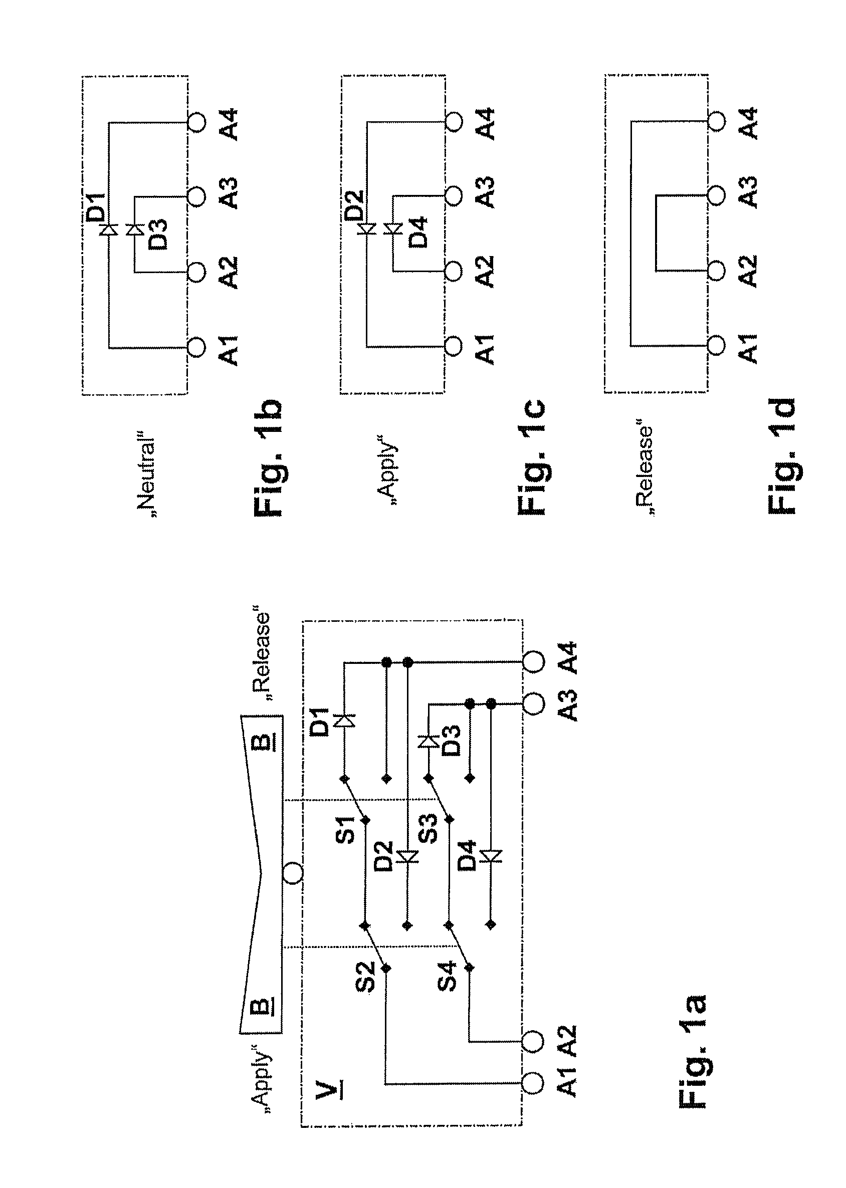 Device for the electric actuation of a safety-critical system