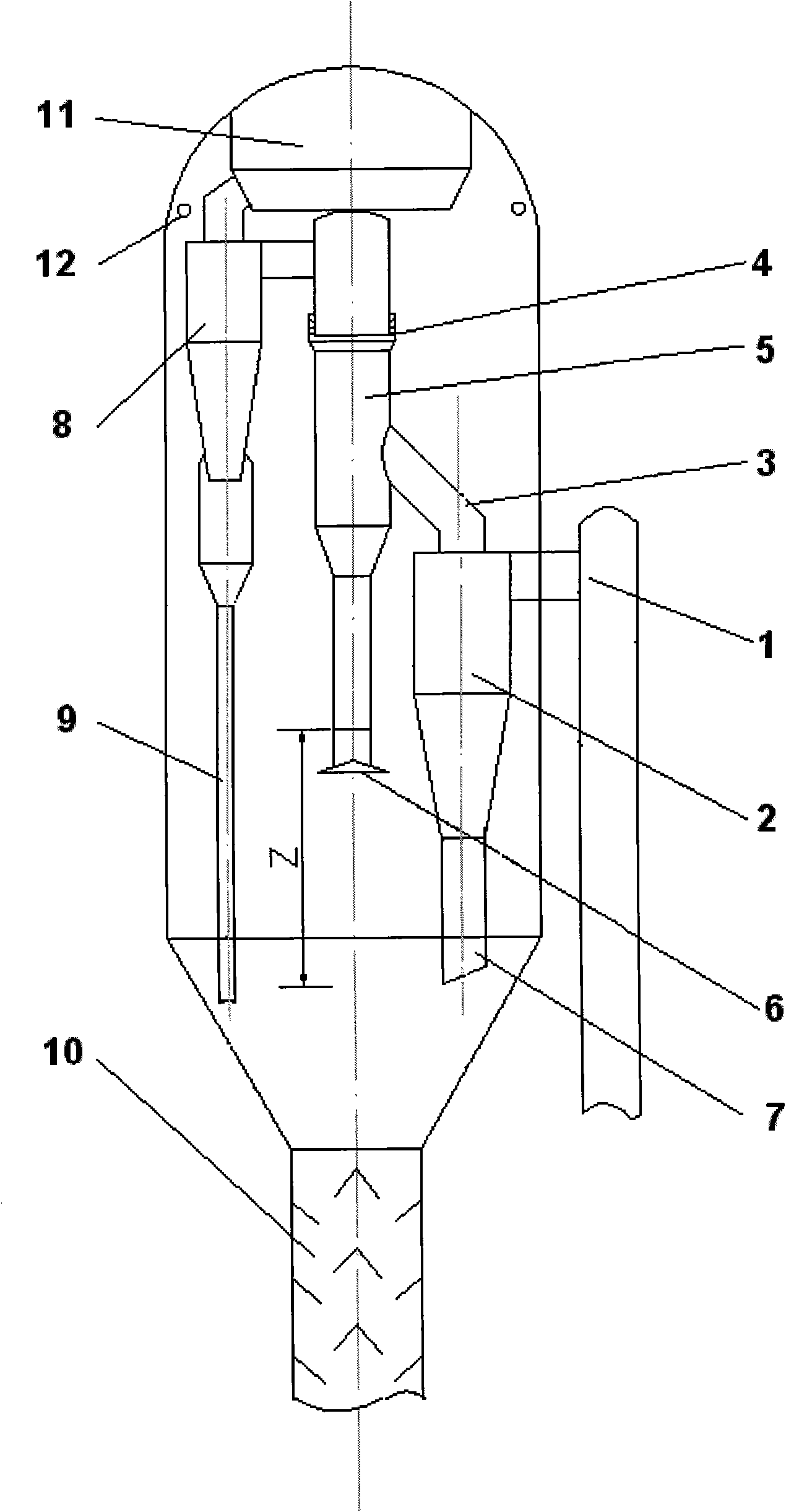 Fast lead-out device and method of oil gas for restraining coking in heavy oil catalytic cracking settler