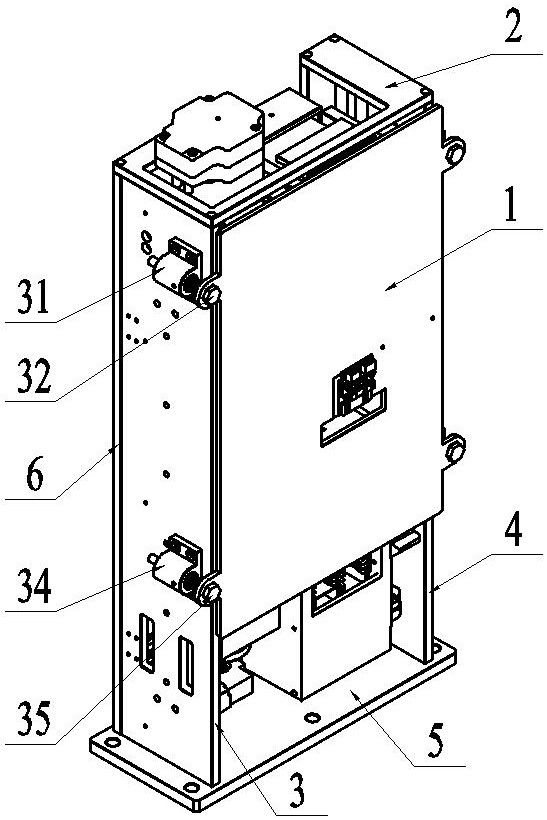 Slide box rotating and lifting structure for bone marrow smear scanner