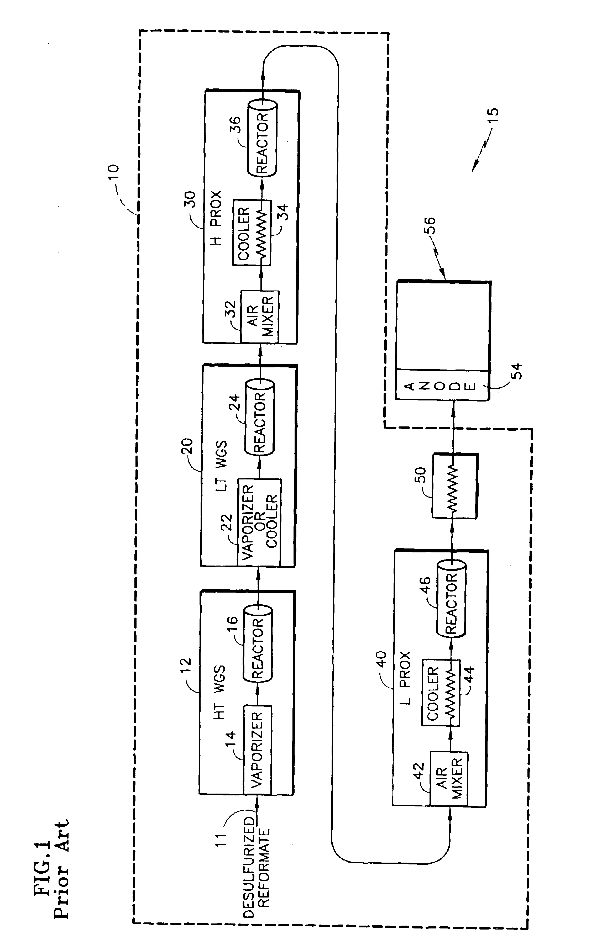High performance fuel processing system for fuel cell power plant