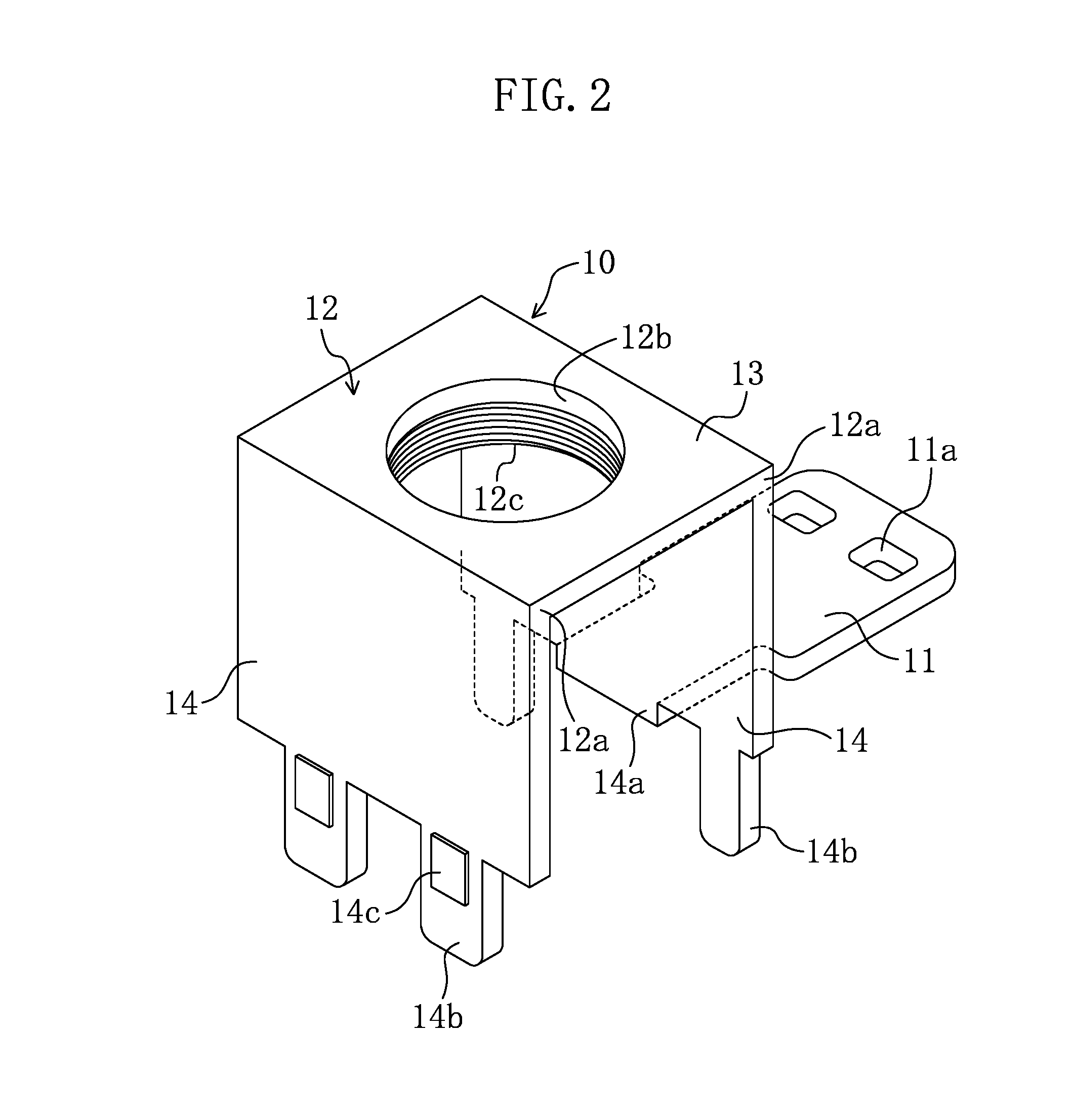 Connecting member of electrical circuit