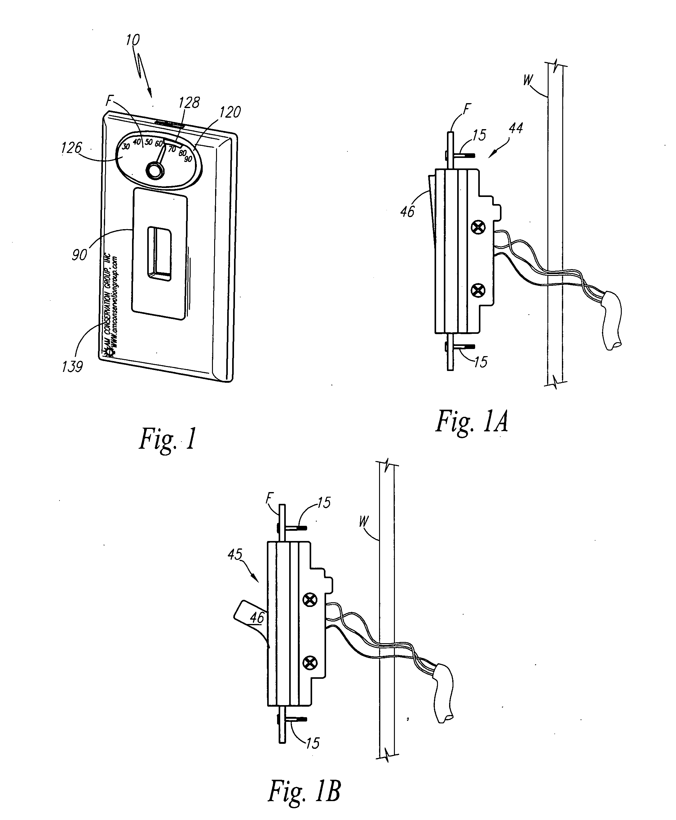 Universal wall plate thermometer