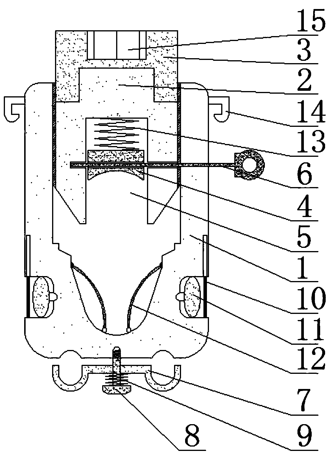 U-shaped clamping block for locking mechanical arm cables in intelligent workshops