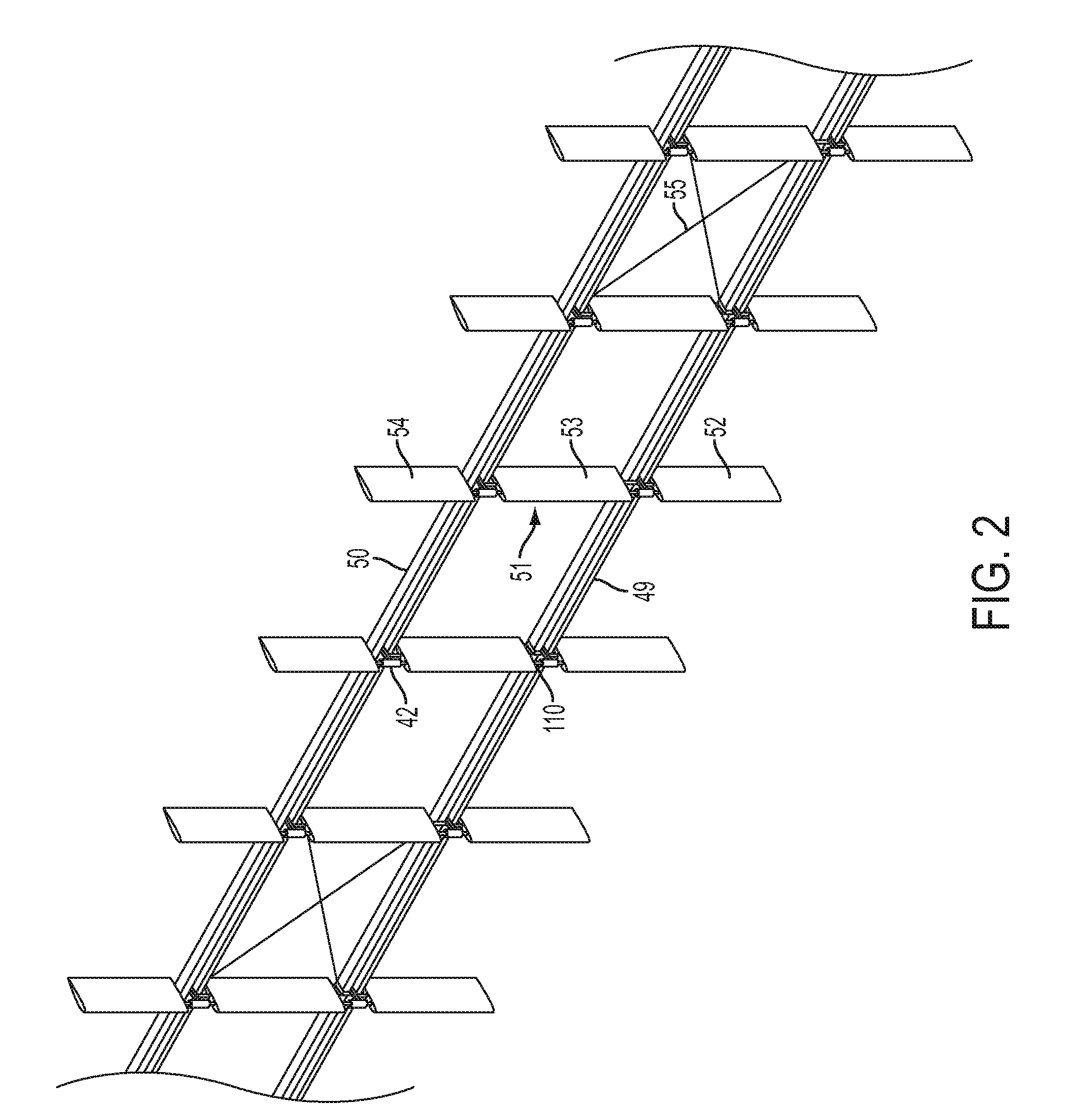 Wind and water power generation device using a tiered monorail system