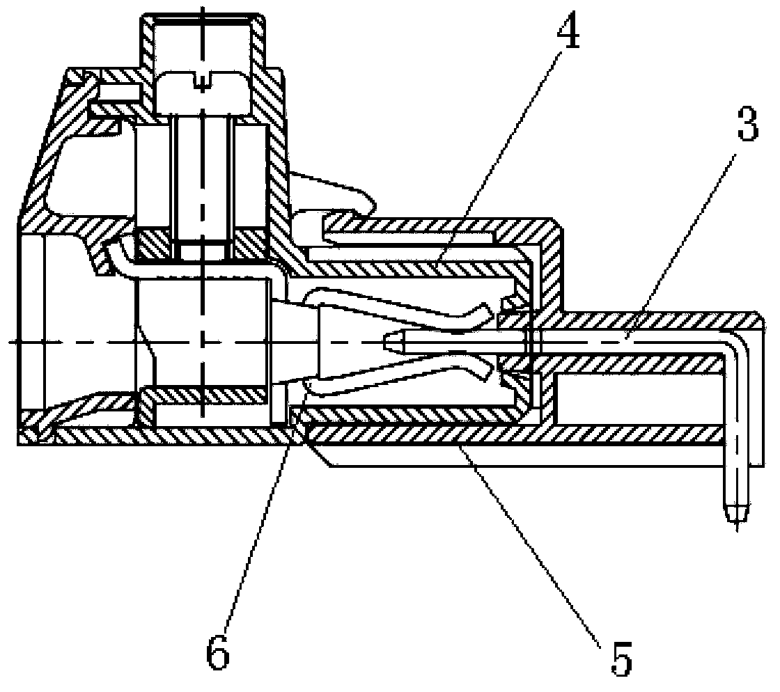 Low-cost large-current clip terminal for electric connector