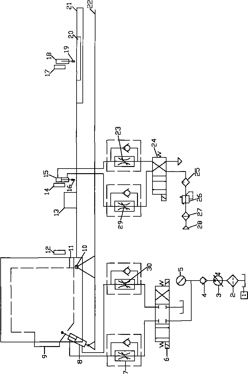 Device for automatically controlling semicontinuous casting liquid level of aluminum and aluminum alloy