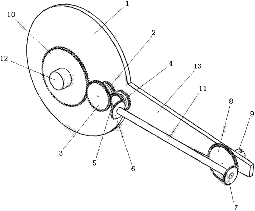 Synchronous rotation mechanism of galloping calibration device