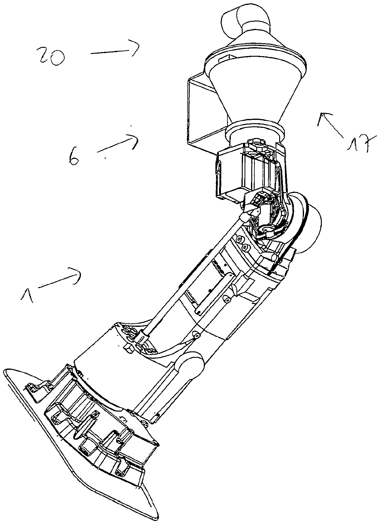 Machining robot for machining workpieces using laser beam and machining laser integrated into robot arm