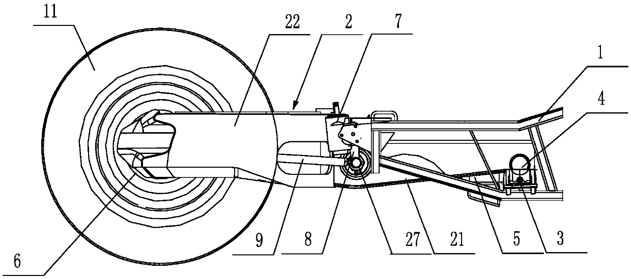 Independent type steering and suspension fork system of three-wheeled vehicle