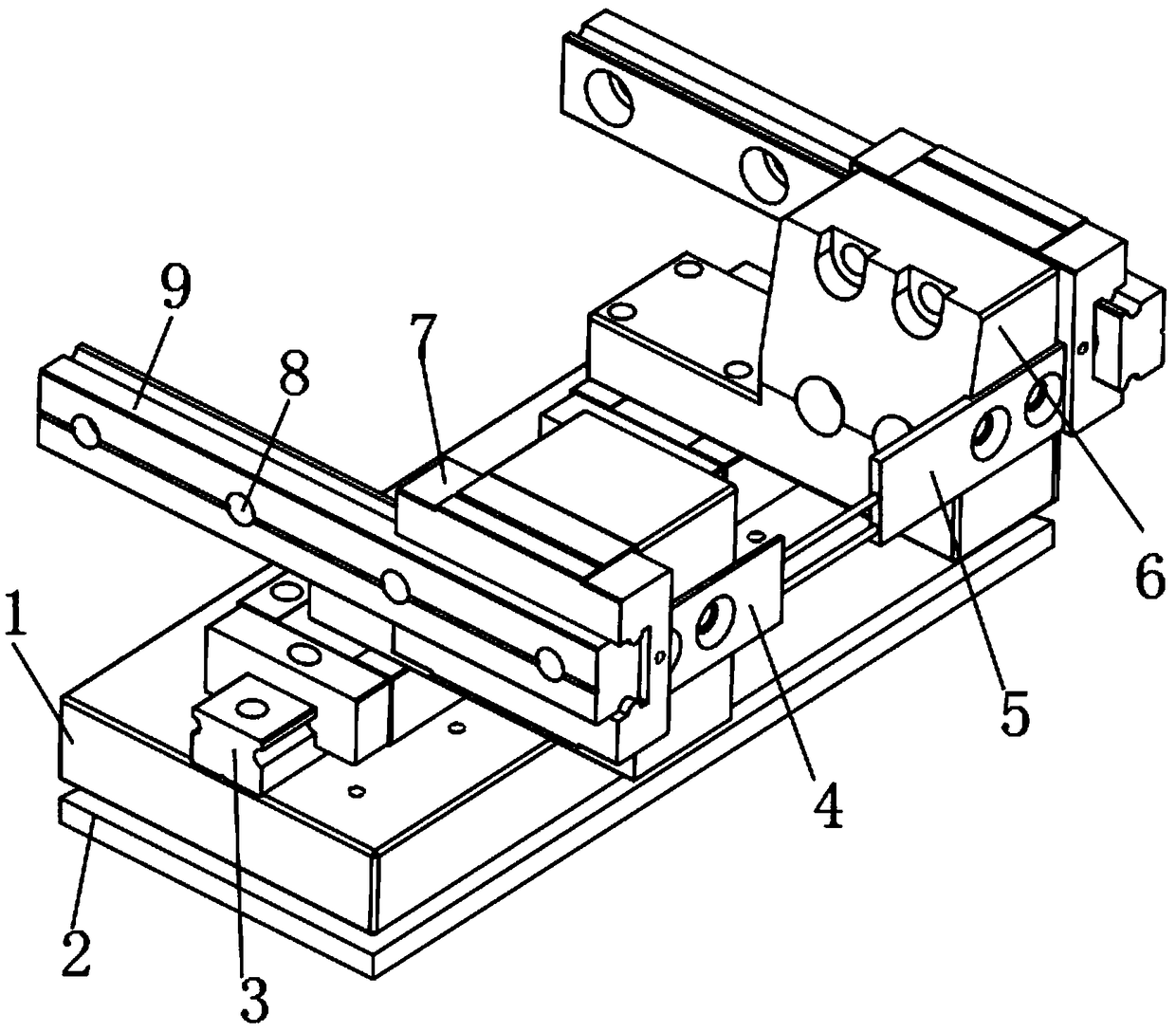 Installation adjustment structure for electromechanical product internal power machinery