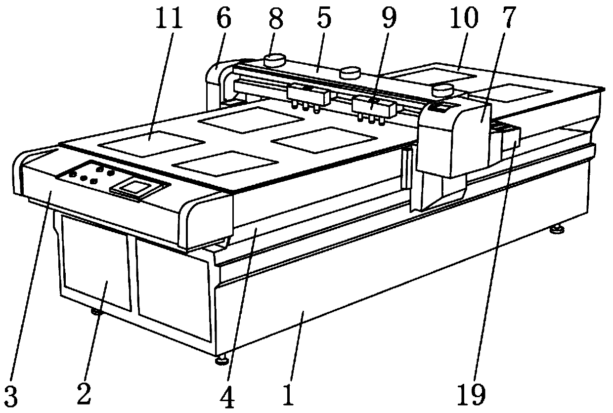 A garment printing device