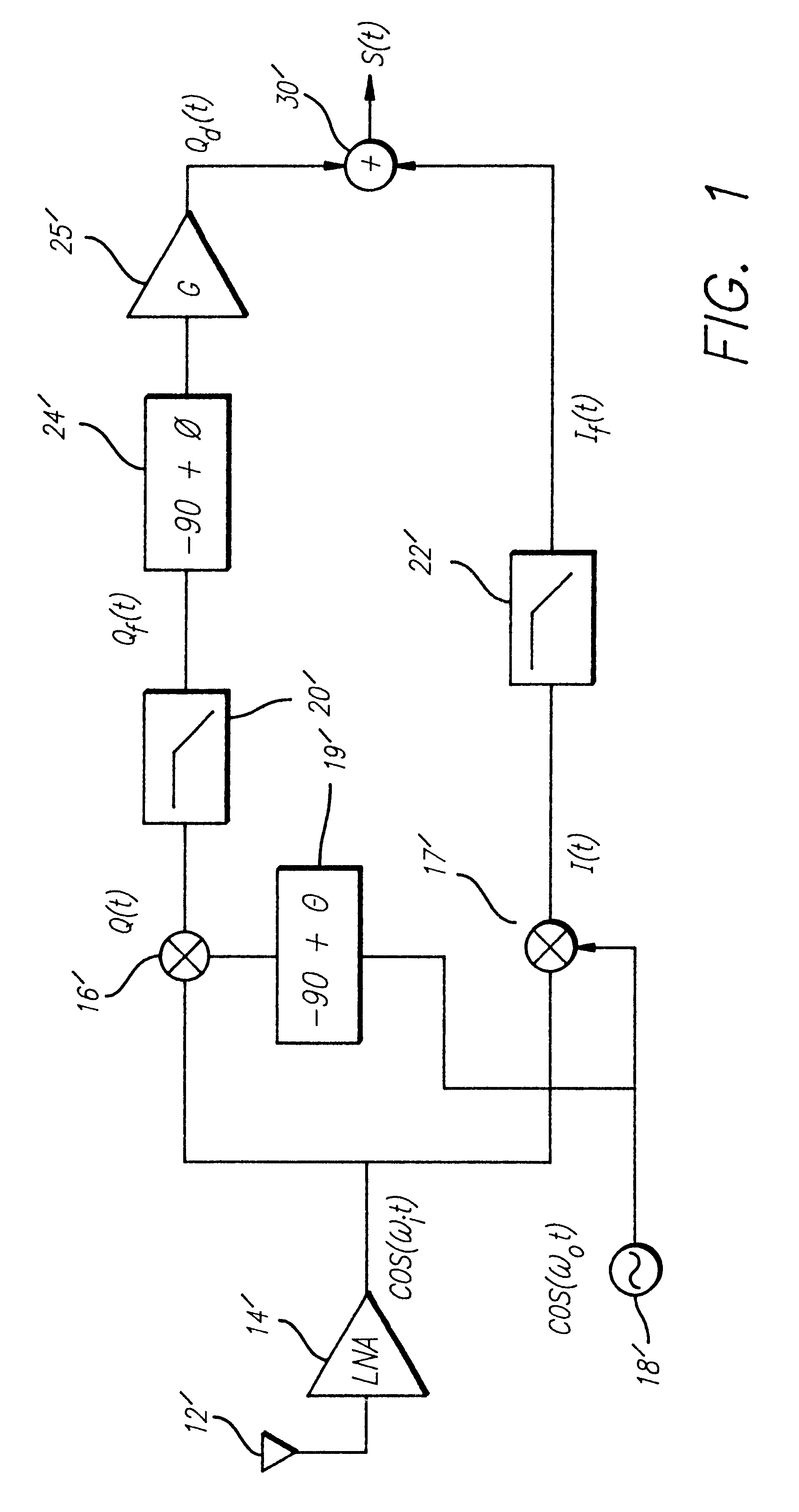 Wideband IF image rejecting receiver
