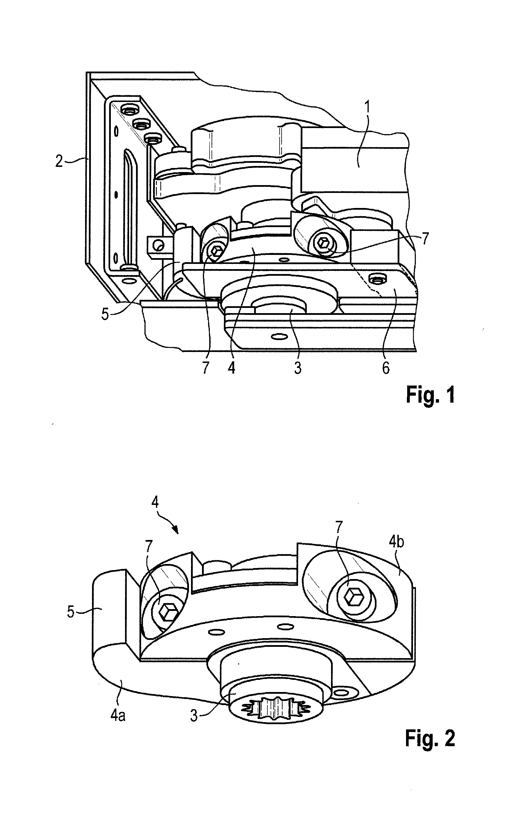 Rotating door which is driven so as to be swivelable around a pivot