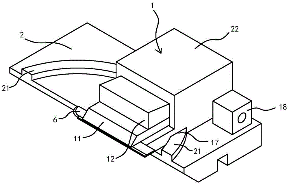 Knife edge polishing and grinding device provided with arc-shaped scalpel