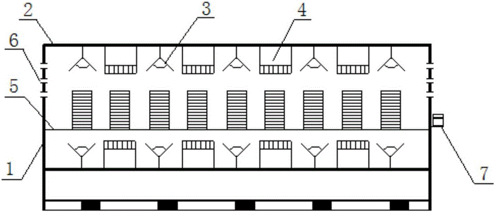 Glass fiber drying treatment device