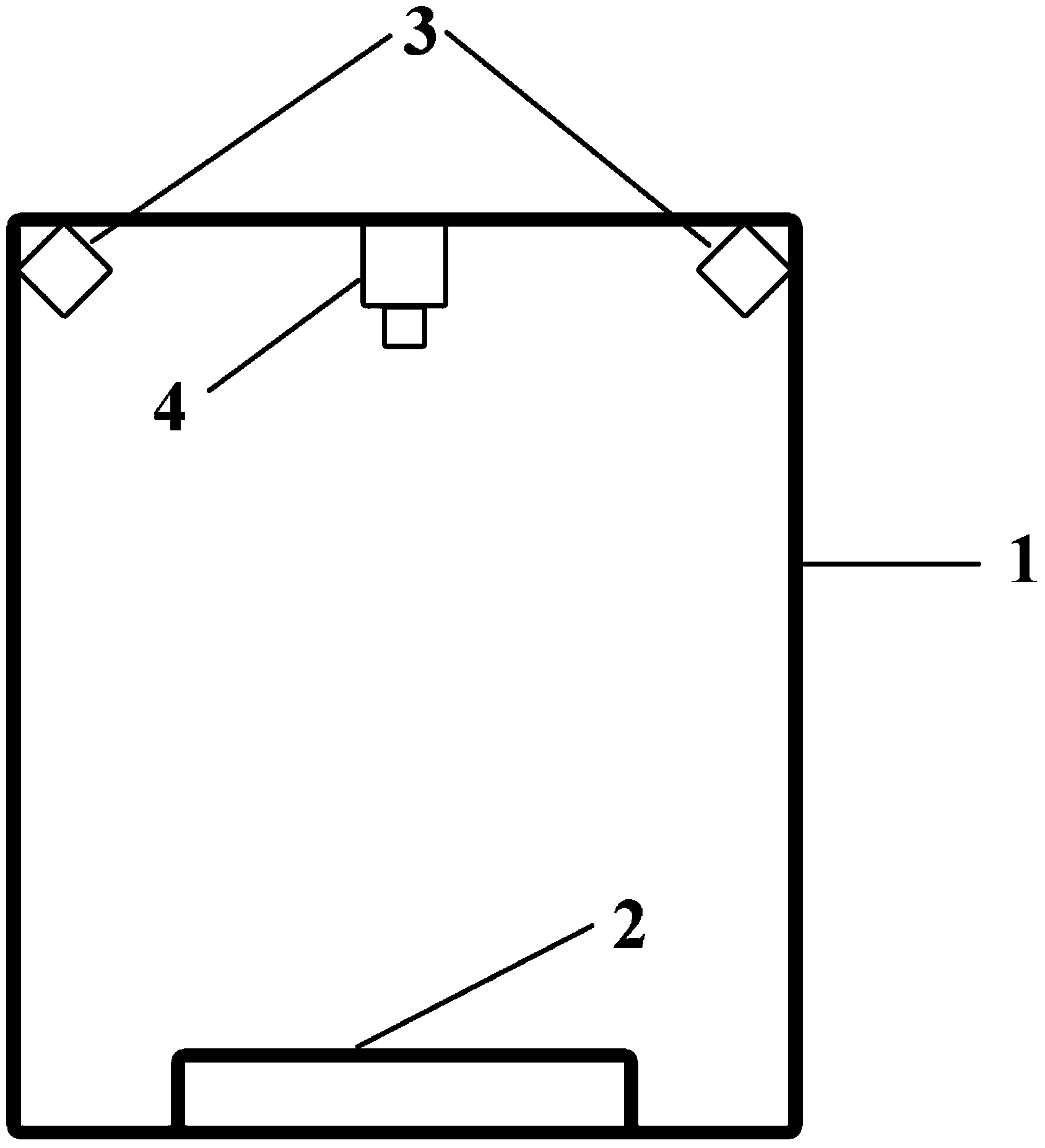 Visual detection device for soft cable installation quality