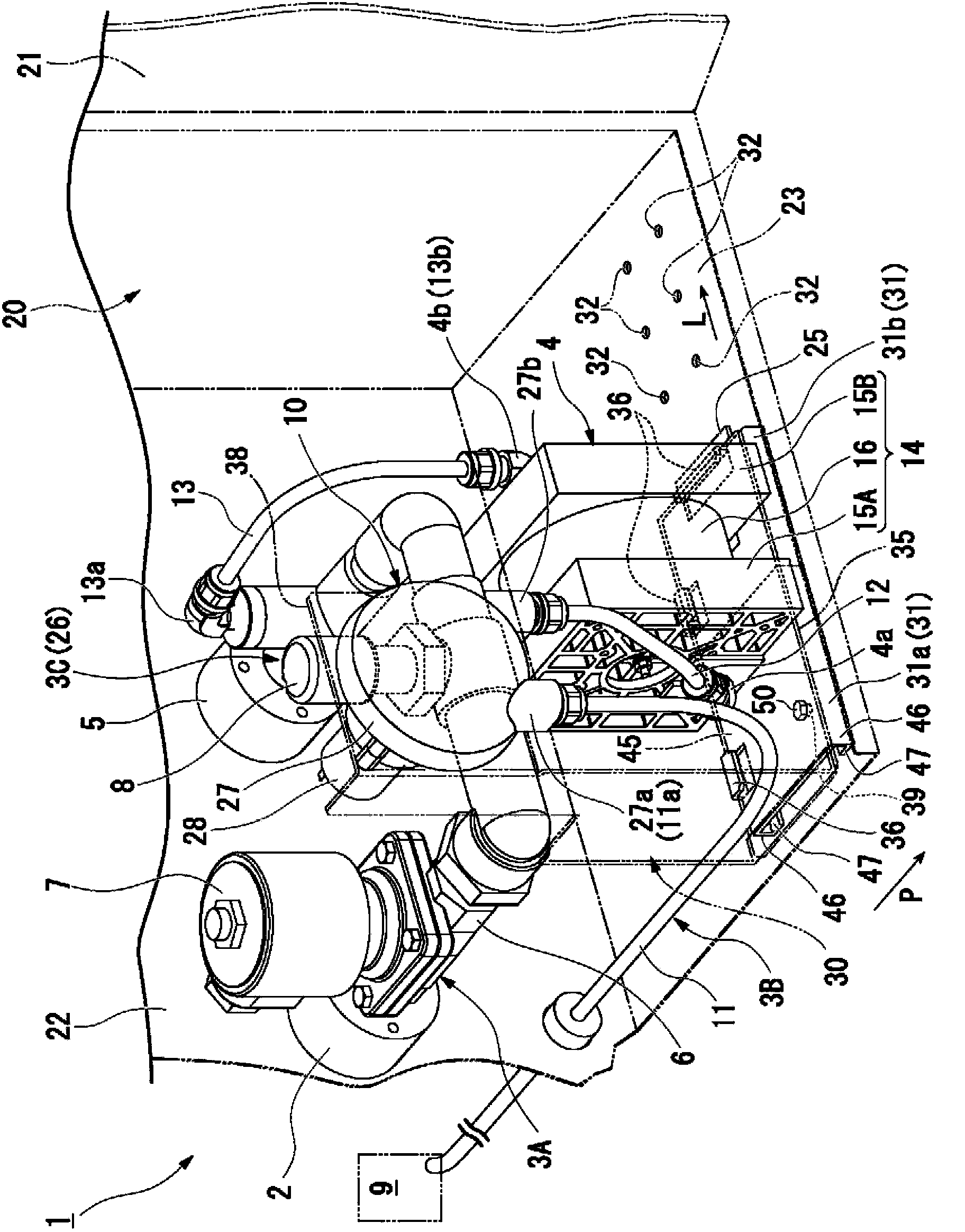 Electrolyzed water manufacturing device