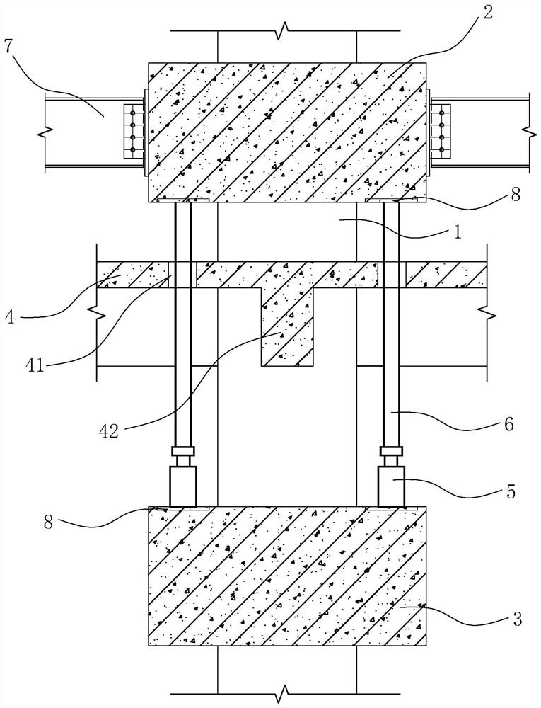 A Method for Changing Floor-to-ceiling Frame Columns to Beam-on-Column Structures