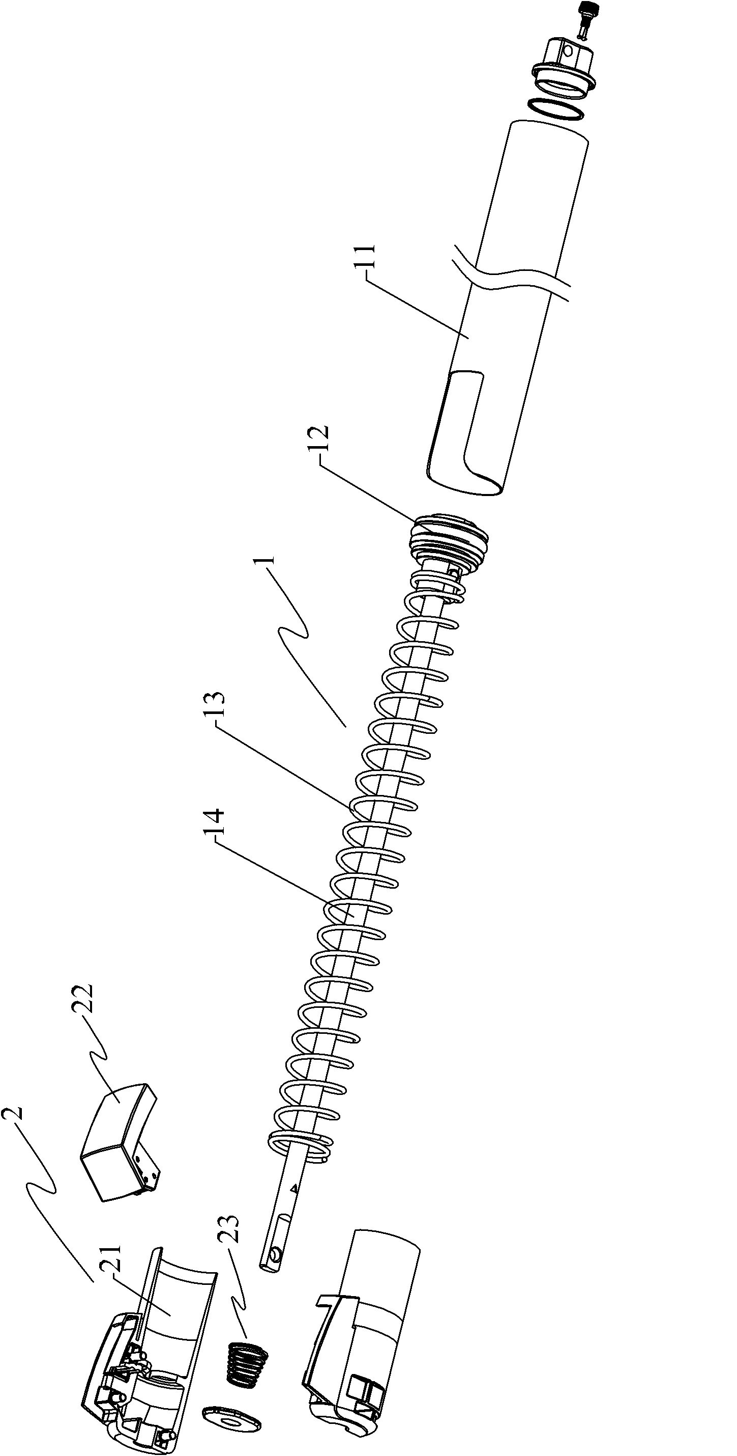 Locatable door closer with improved structure