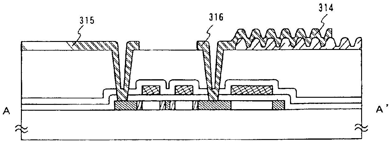 Method of manufacturing an LCD having the amorphous portion of a transparent conductive layer removed
