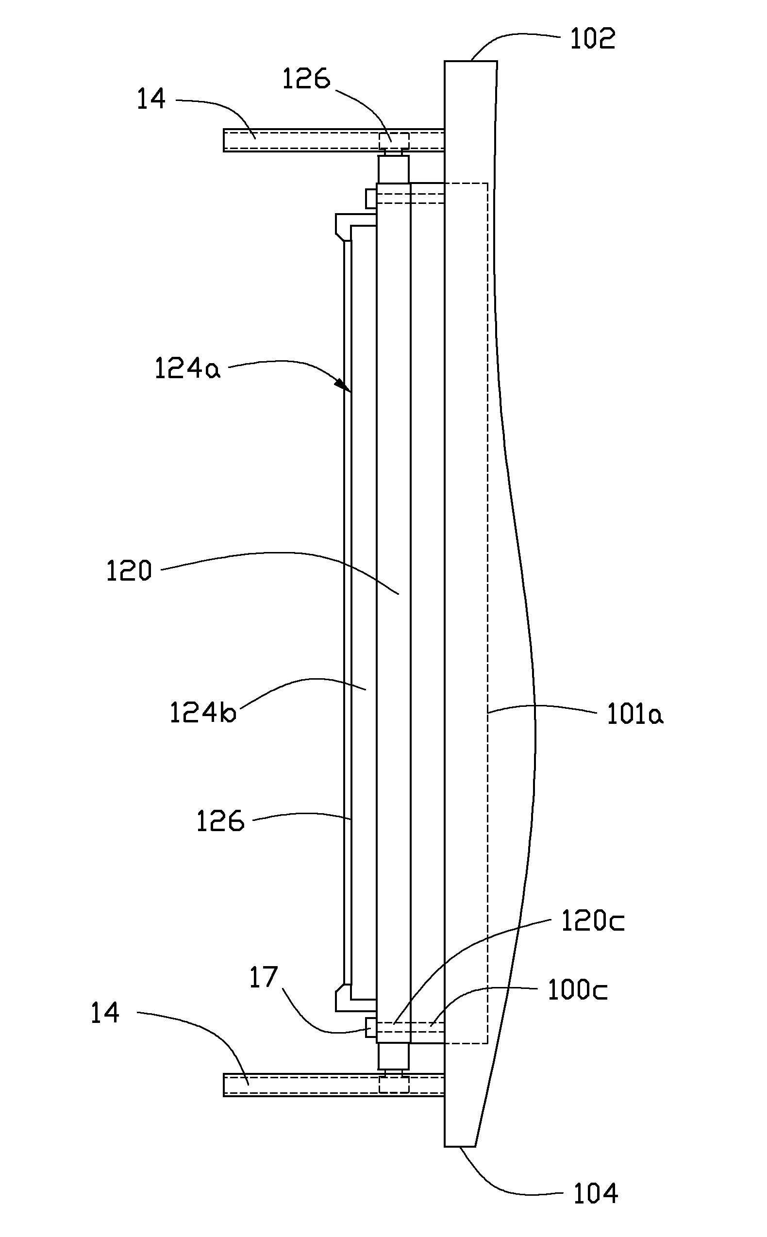 Sputtering apparatus with rotatable sputtering target