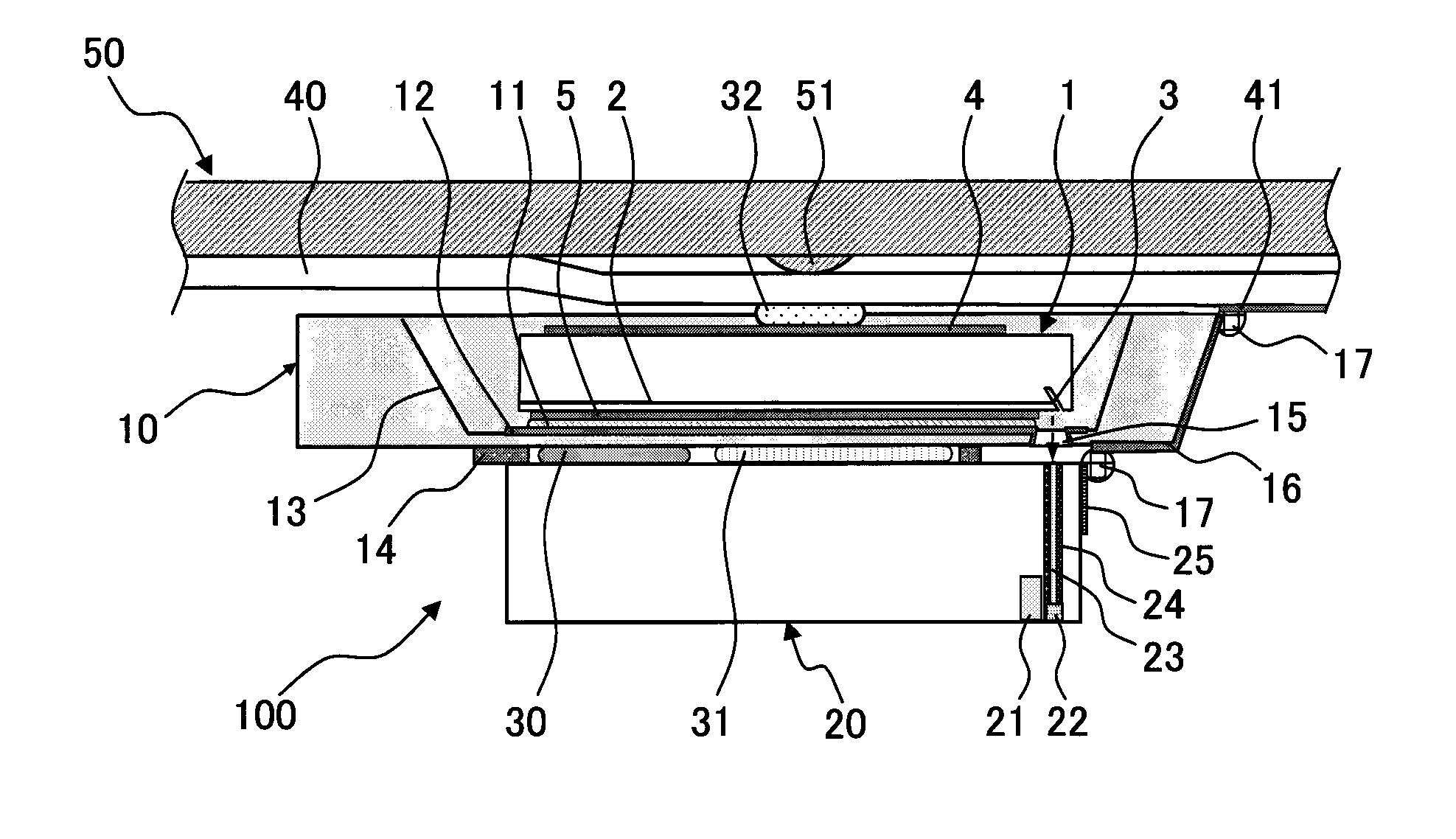 Thermally Assisted Magnetic Head Assembly and Magnetic Disk Device
