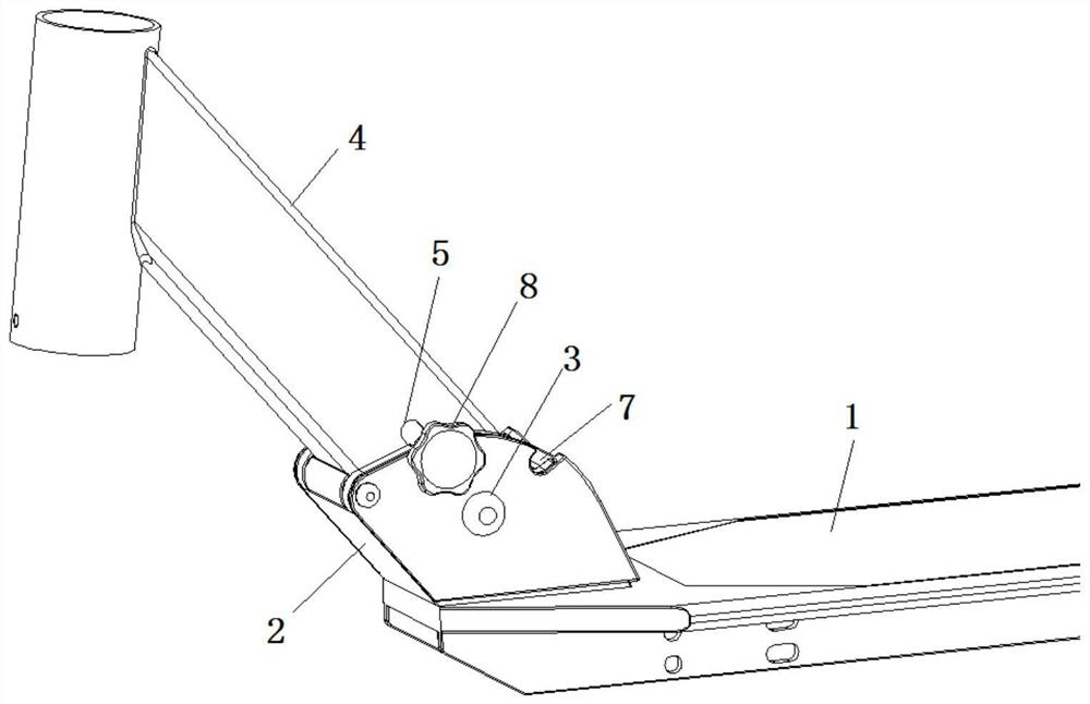 Folding mechanism of scooter