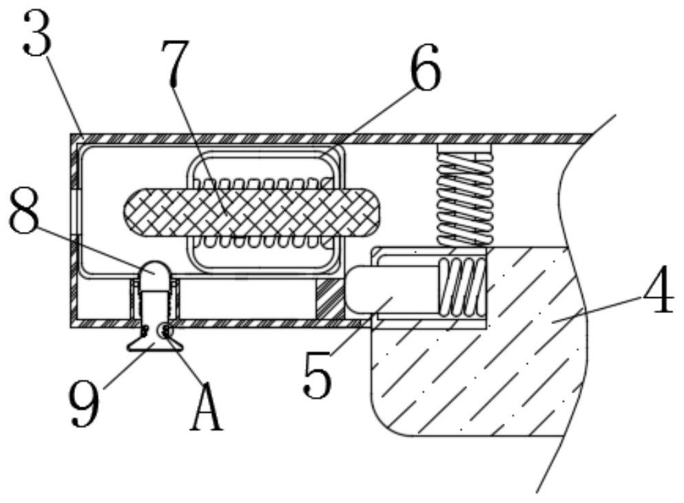 Display screen supporting device based on Internet block chain