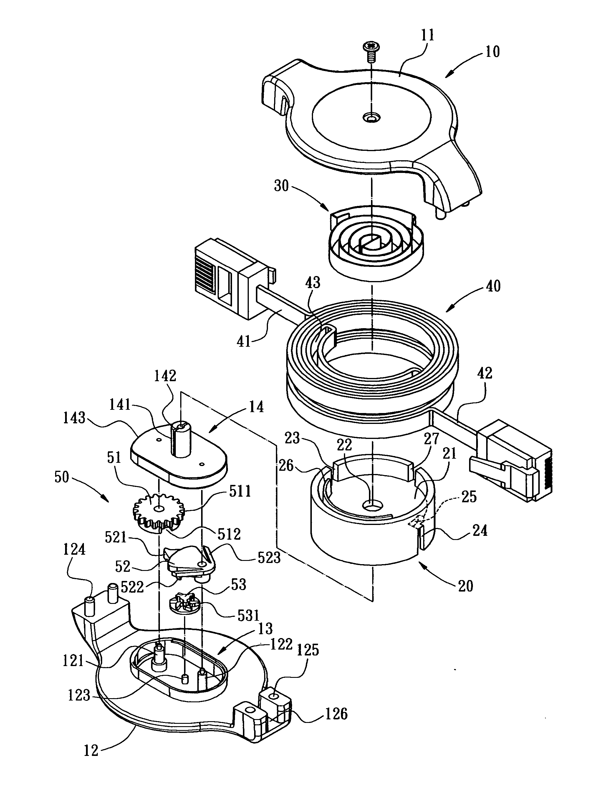 Cable winder apparatus