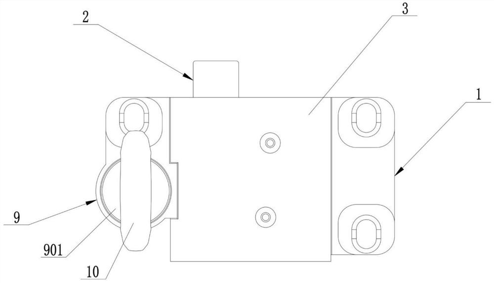 Integrated cabinet electronic lock with an emergency opening function