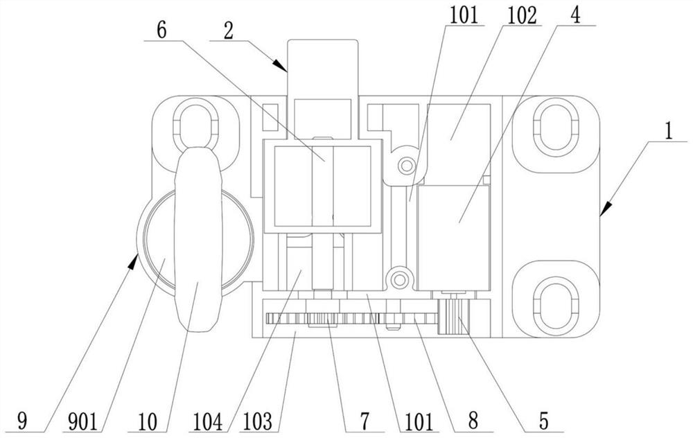 Integrated cabinet electronic lock with an emergency opening function