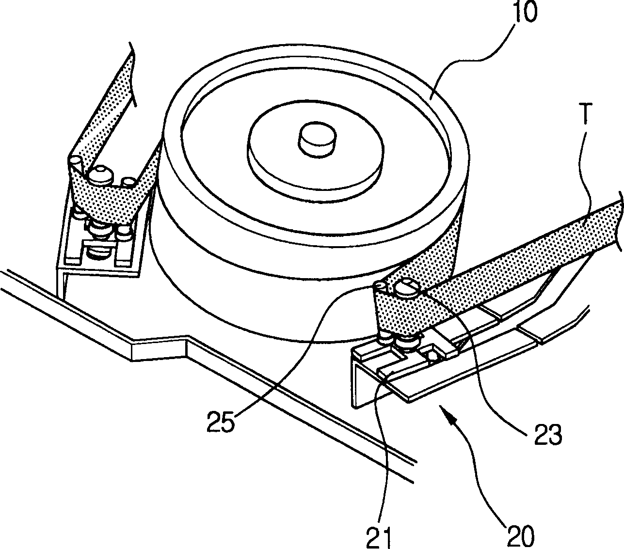 Magaetic tape guide device of magnetic record-reproduction equipment