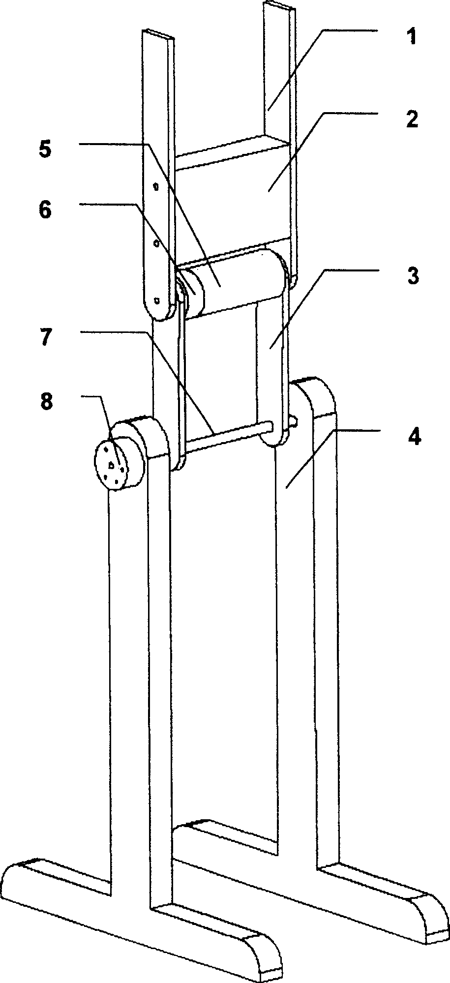 System and method of gymnastic robot