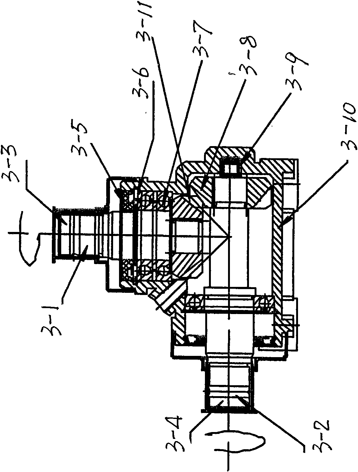 Deflection angle steering reverser of deflection angle of automobile