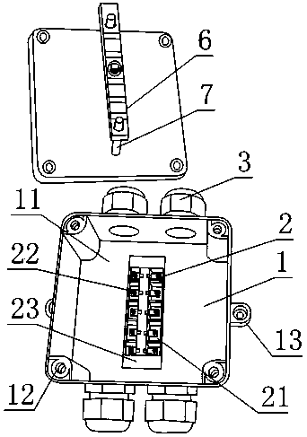 Mine wiring device