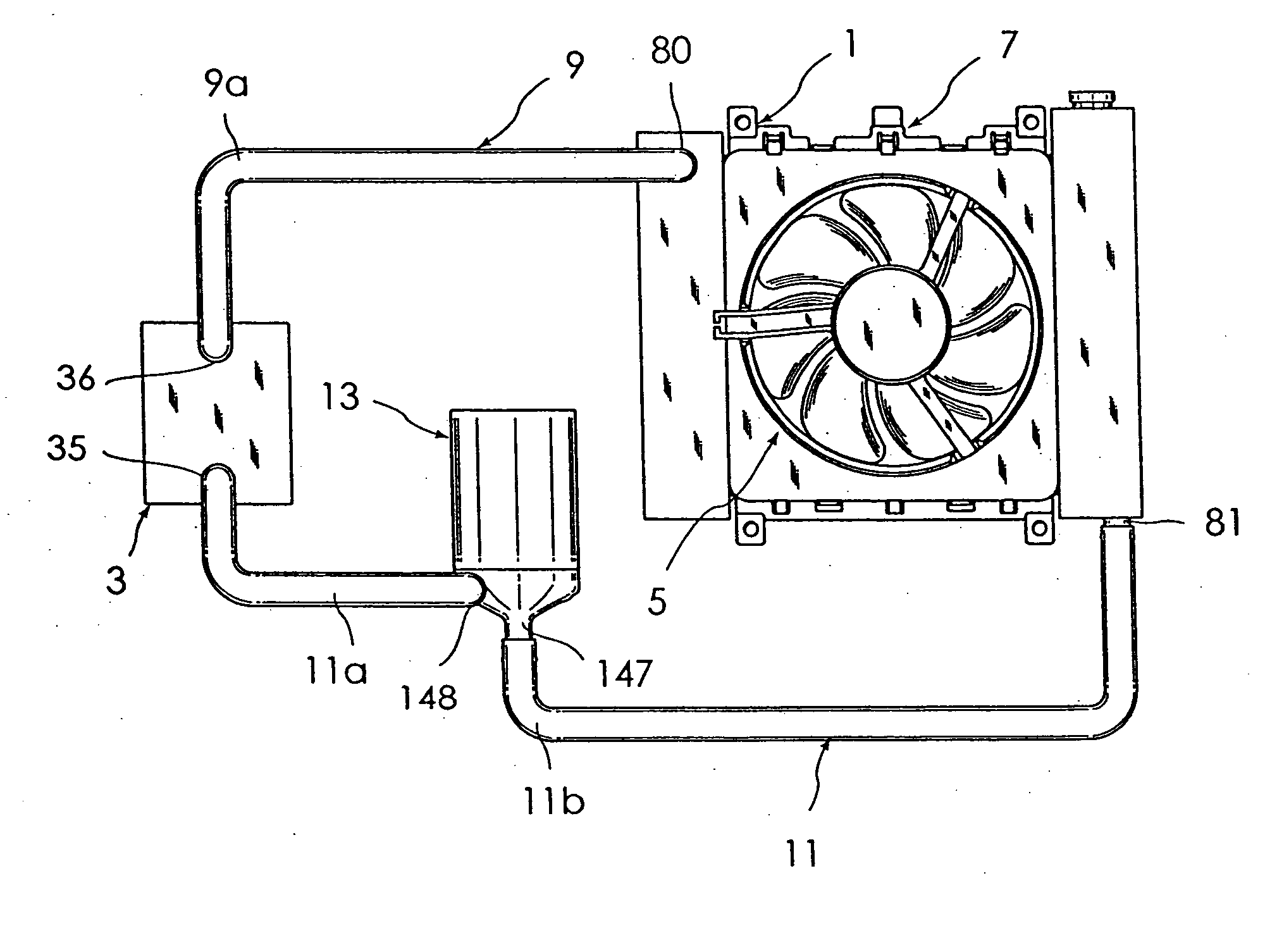 Electronic component cooling apparatus